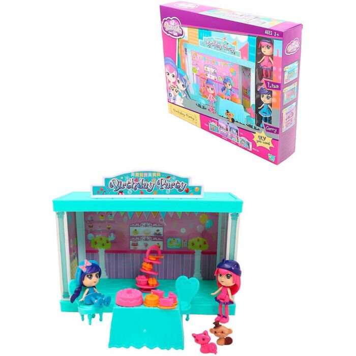 Игровой набор  OS Кукольный домик с 2 куклами 60215 купить,NaN