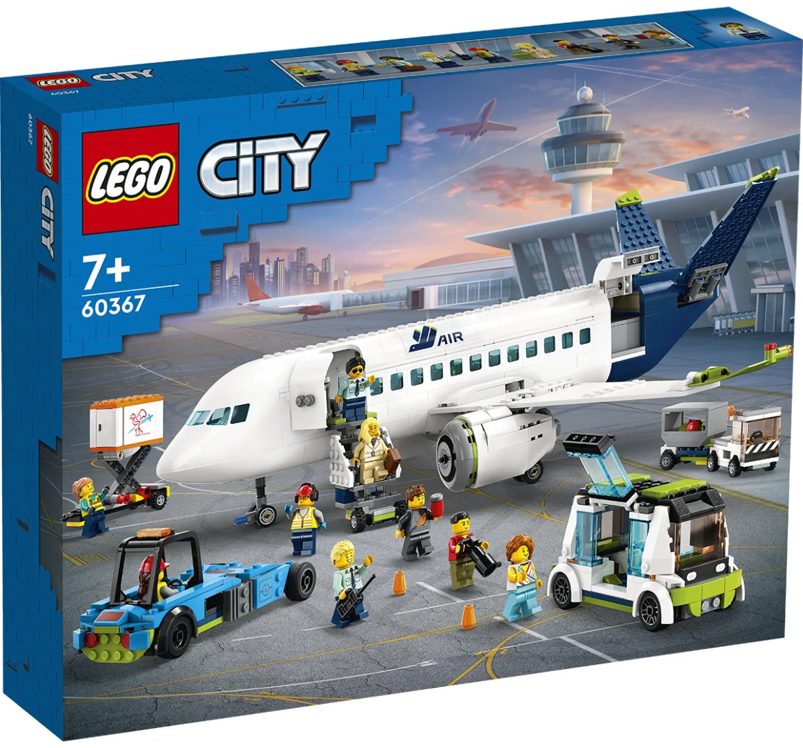 Конструктор Lego City Пассажирский самолет 60367 913 деталей купить,0