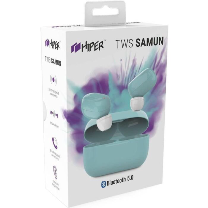 Наушники Hiper Samun TWS голубые купить,NaN