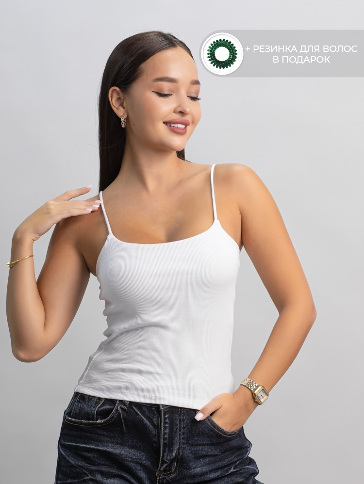 Майка alinashoes белая M купить,NaN