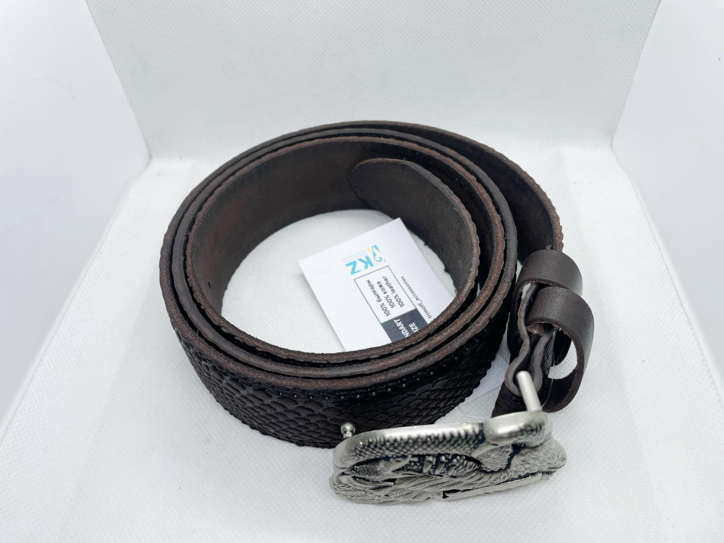 Ремень Trimoff Змея TK036 125 см коричневый