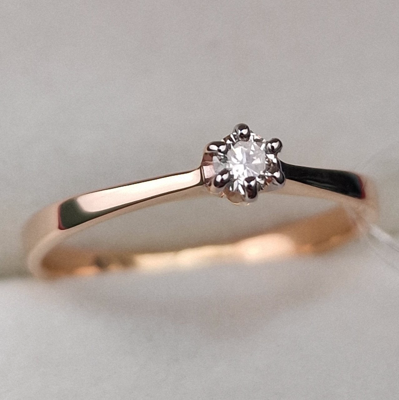 Кольцо Deimantas 100581219 17р 1,54гр 0,11ct. купить,NaN