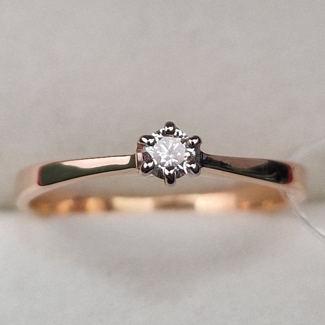 Кольцо Deimantas 100581219 17р 1,54гр 0,11ct. купить,NaN
