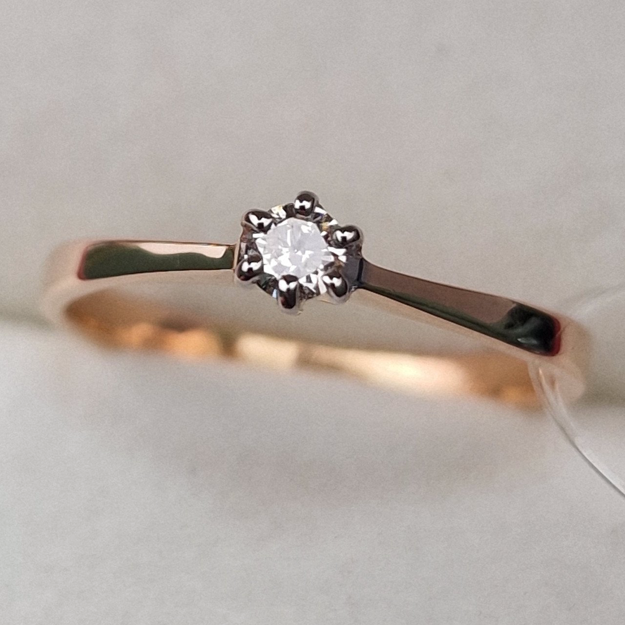 Кольцо Deimantas 100581219 17р 1,54гр 0,11ct. купить,NaN