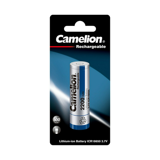 Аккумулятор Camelion  Lithium ICR18650F-22-BP 2200mAh 
