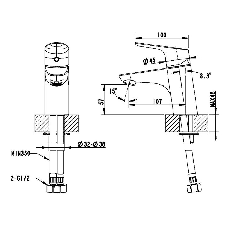 Смеситель Bravat Drop F14898C-1 хром купить,0