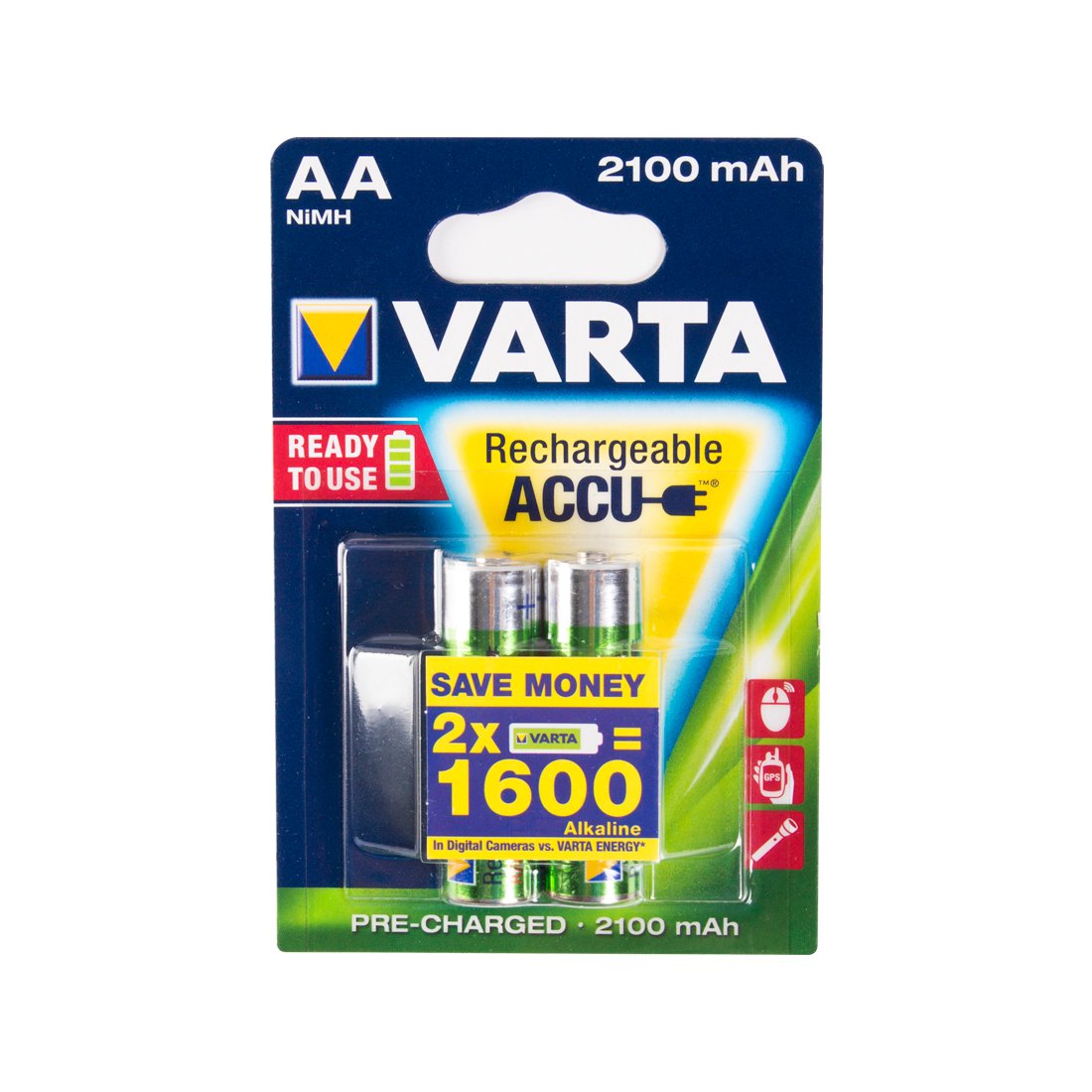 Аккумулятор Varta R2U Mignon 1.2V - HR6 2 шт купить,NaN
