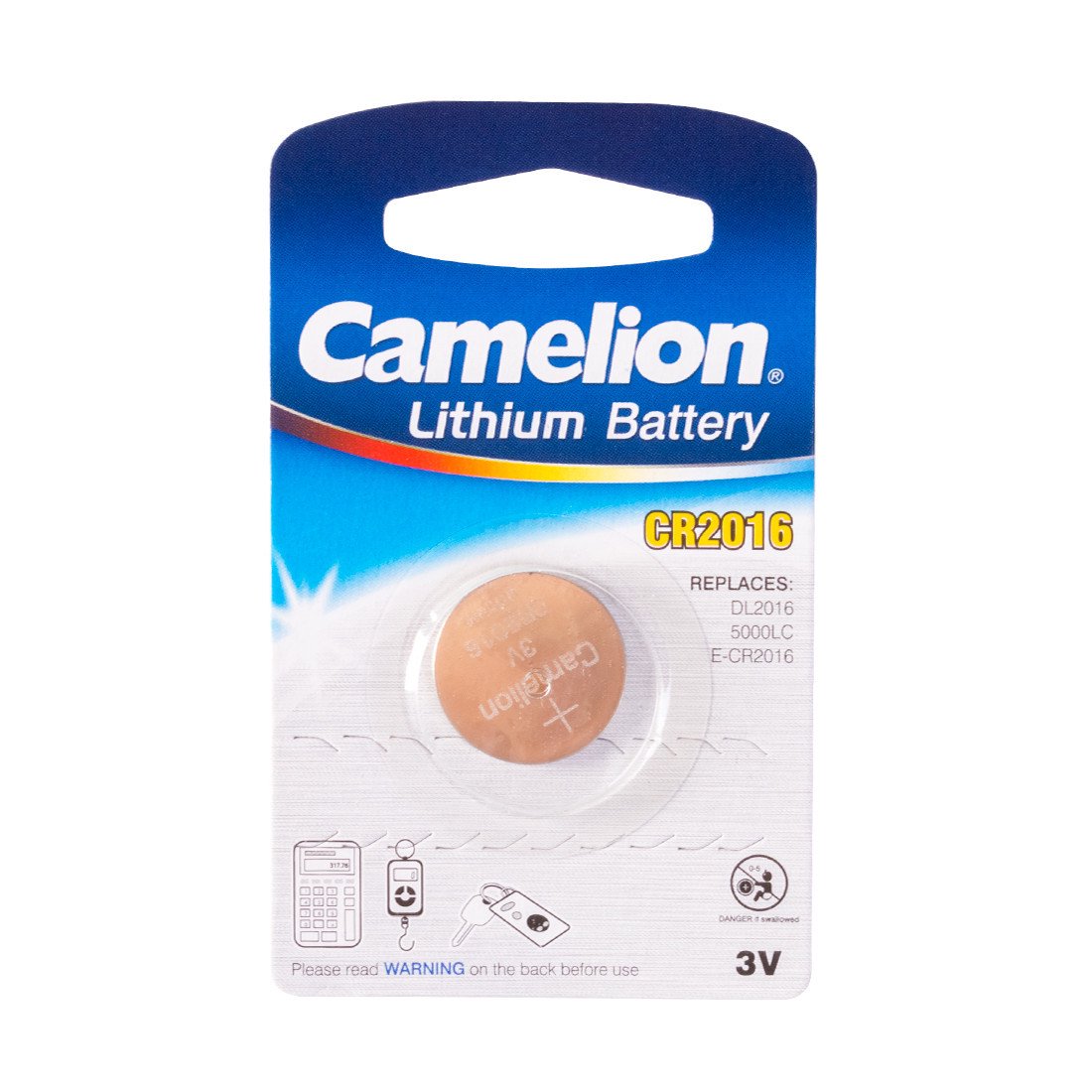 Батарейка Camelion Lithium CR2016-BP1  