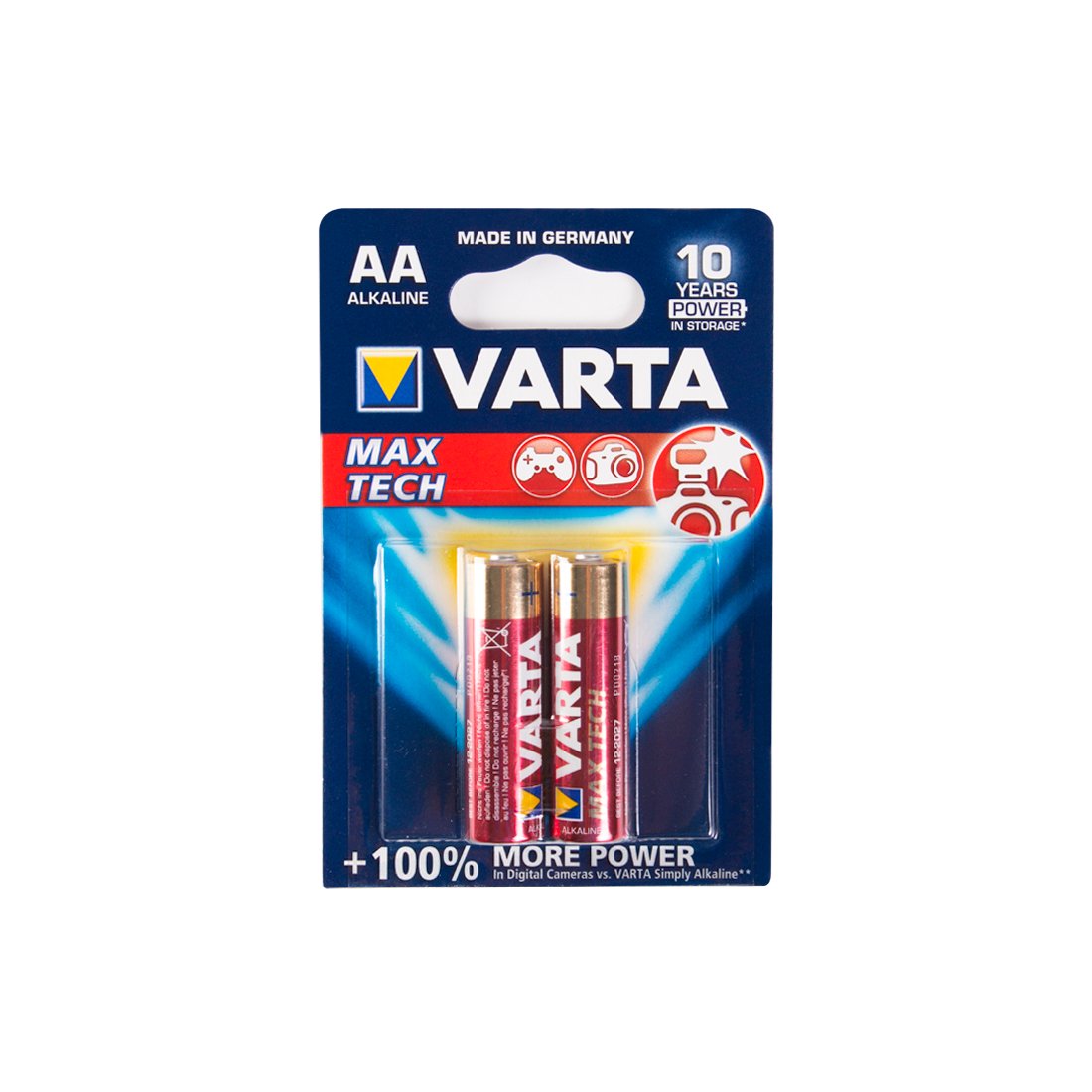 Батарейки Varta LR6 Longlife Power Max Mignon 1.5Vx2