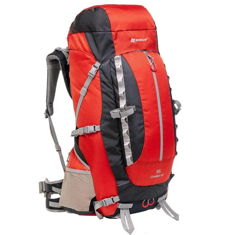 Рюкзак туристический Nisus Condor N-TB1176-95L 95 л оранжевый купить,NaN