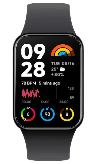 Фитнес-браслет Xiaomi Mi Smart Band 8 Pro BHR8017GL 25.4мм Black купить,0