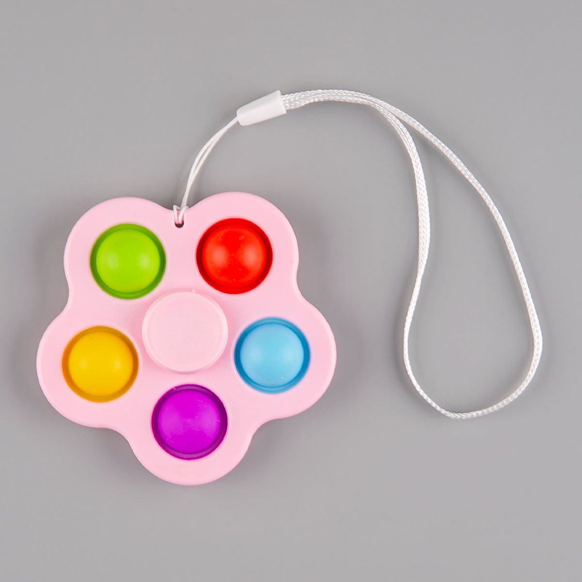 Игрушка антистресс  Pop-it  Спиннер розовый купить,NaN
