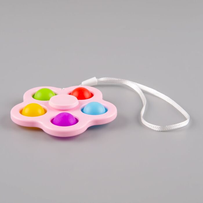 Игрушка антистресс  Pop-it  Спиннер розовый купить,NaN