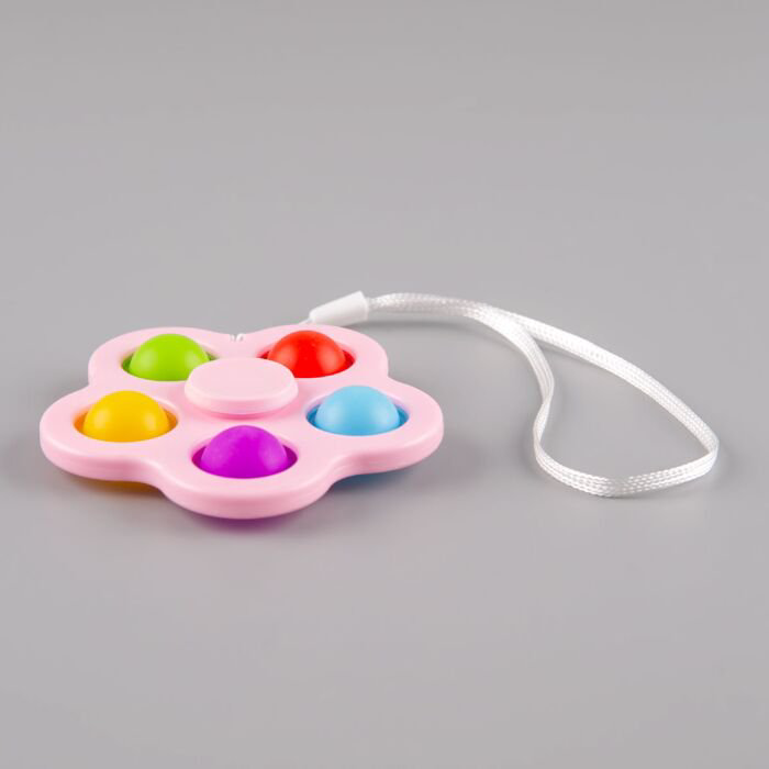 Игрушка антистресс  Pop-it  Спиннер розовый купить,NaN