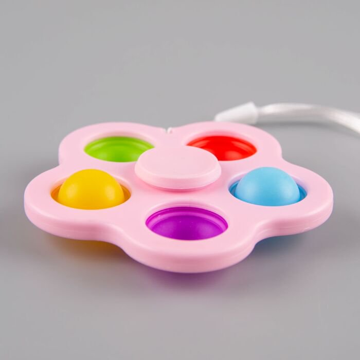 Игрушка антистресс  Pop-it  Спиннер розовый купить,NaN