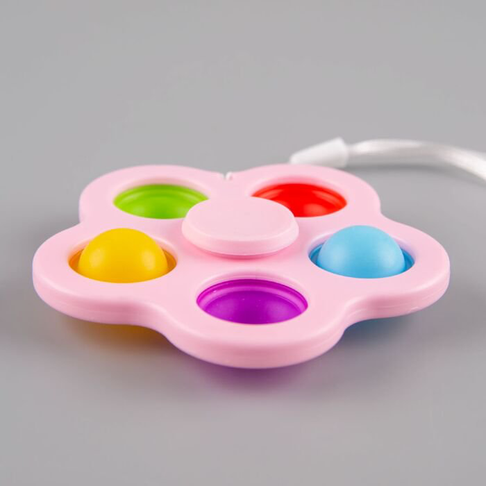 Игрушка антистресс  Pop-it  Спиннер розовый купить,NaN