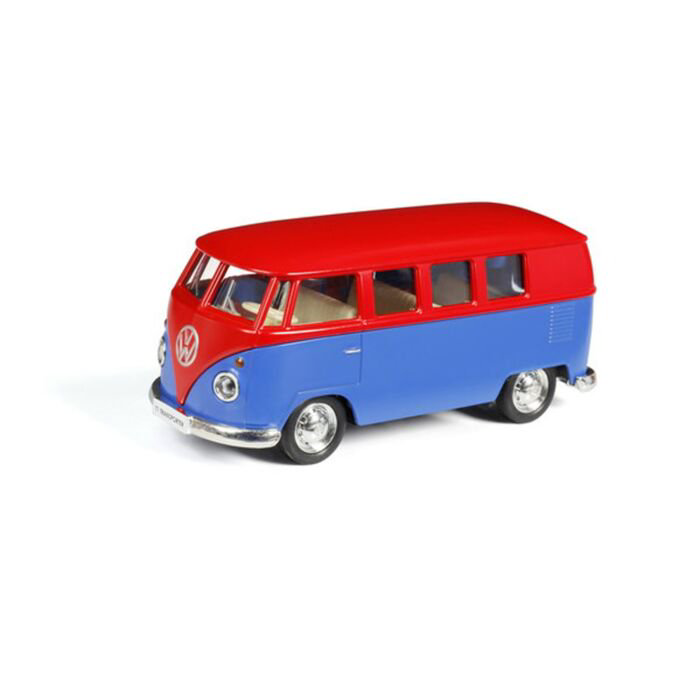 Модель машины Ideal RMZ City 1:32 Volkswagen Type 2 T1 красно-синяя купить,NaN