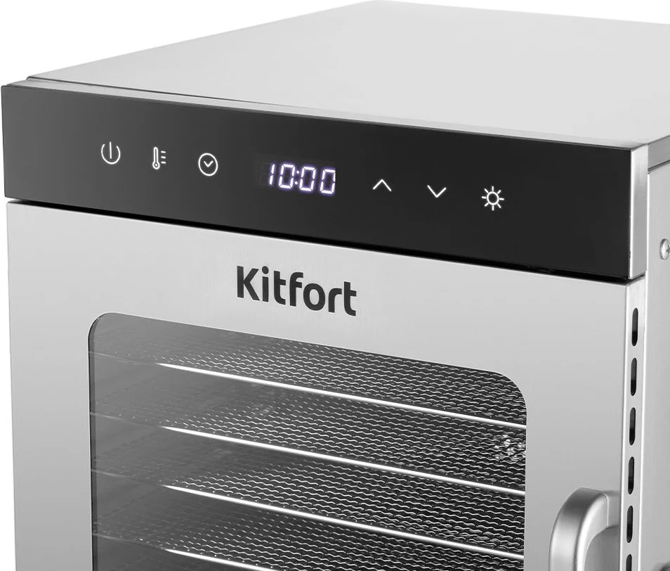 Сушилка для овощей и фруктов Kitfort КТ-1950 серебристая - ForteMarket Сушилка для овощей и фруктов Kitfort КТ-1950 серебристая купить,0