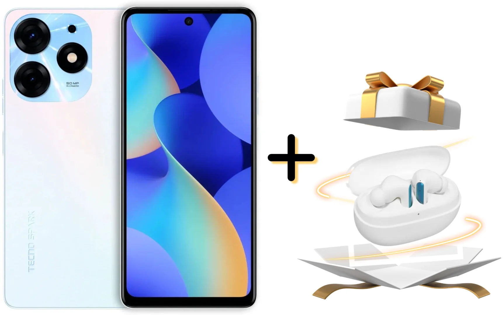 Смартфон Tecno Spark 10 Pro 8/128Gb Pearl White + подарок купить,NaN
