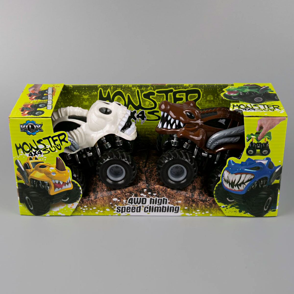 Игровой набор  KLX Monster SUV  2 машинки  белая-коричневая купить,NaN