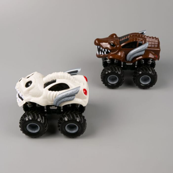 Игровой набор  KLX Monster SUV  2 машинки  белая-коричневая купить,NaN