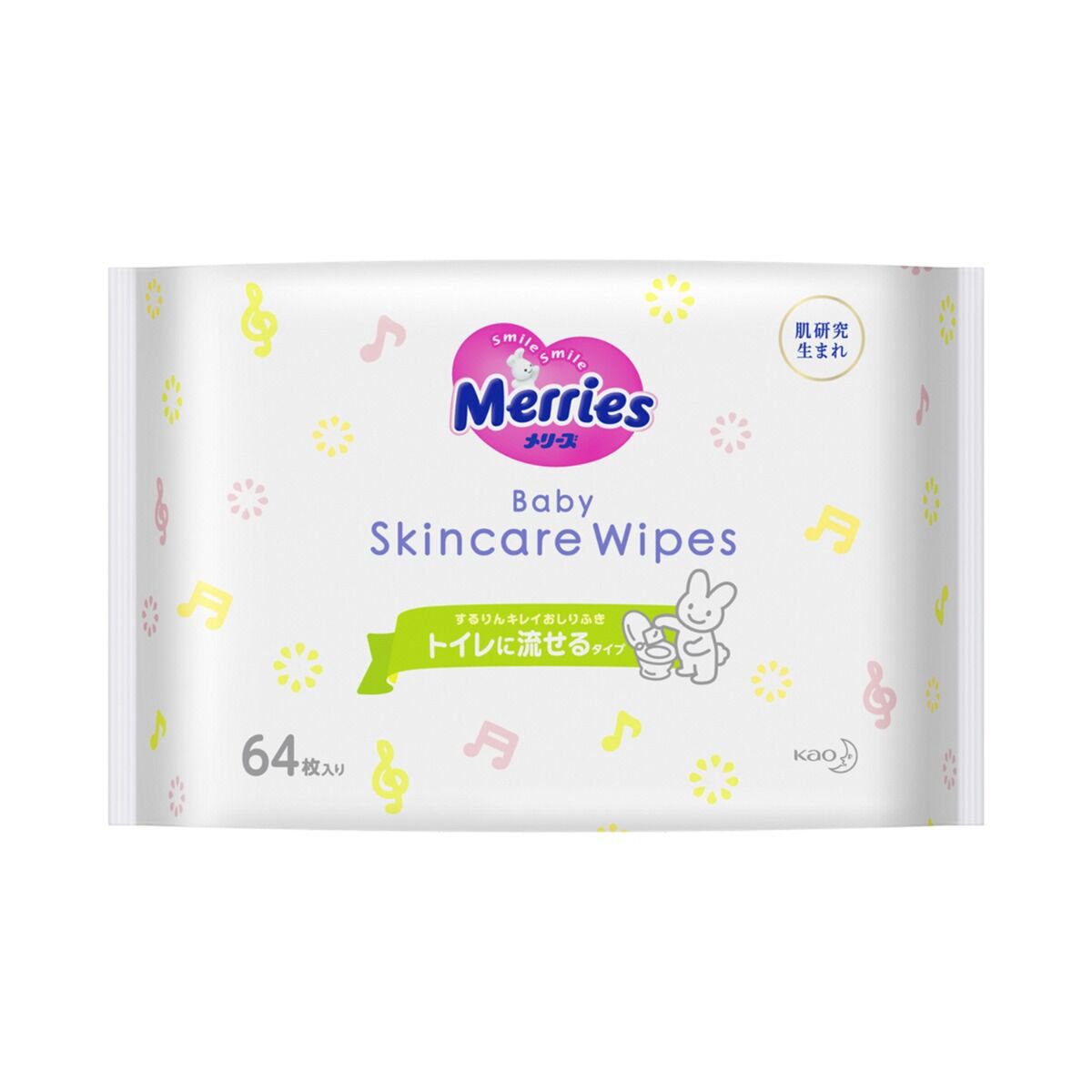 Cалфетки влажные Merries 64шт купить,NaN