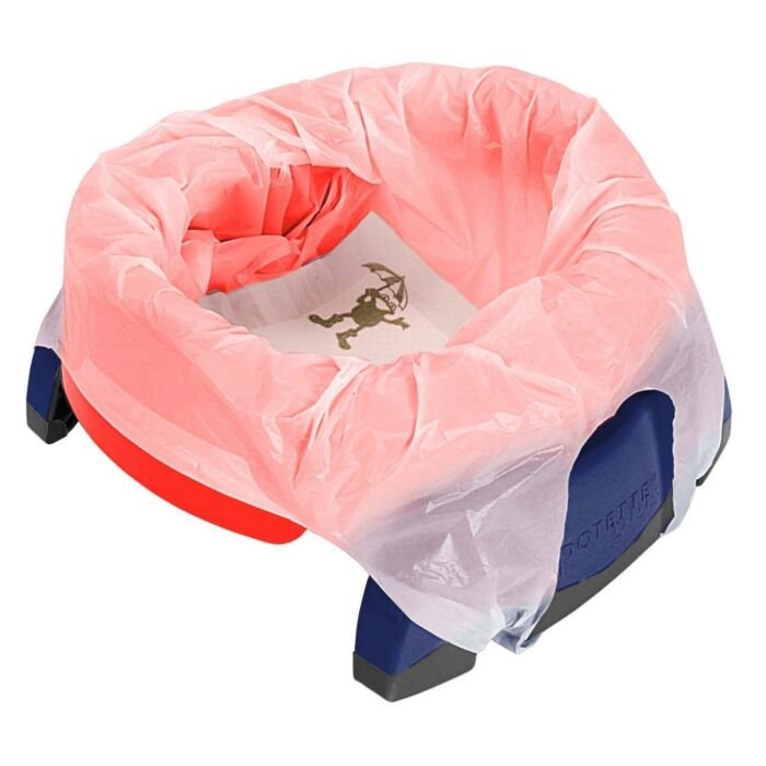 Горшок дорожный Potette Plus+1 красный-голубой купить,NaN