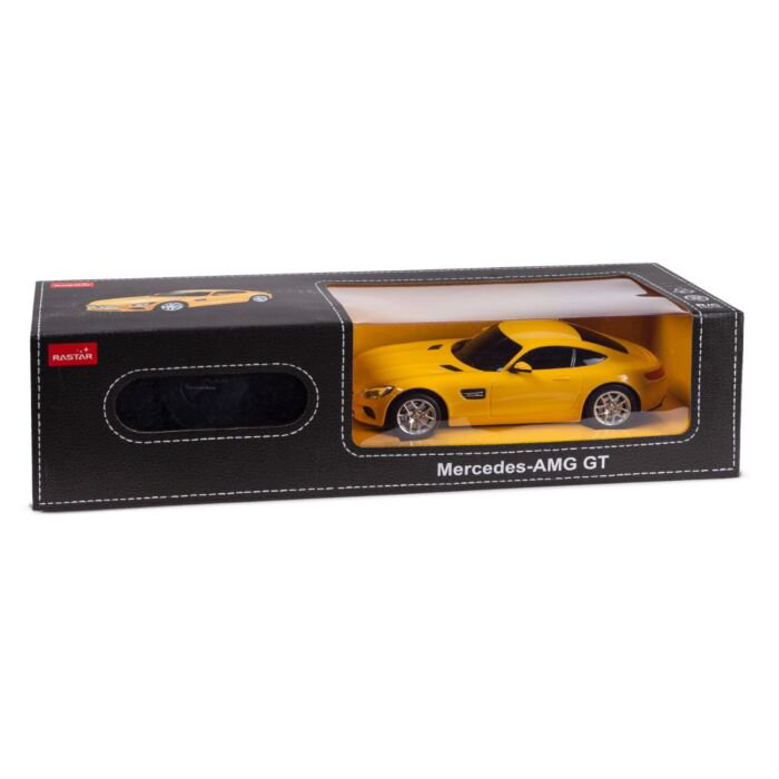 Машинка Rastar 1:24  Mercedes-AMG GT желтая  купить,NaN