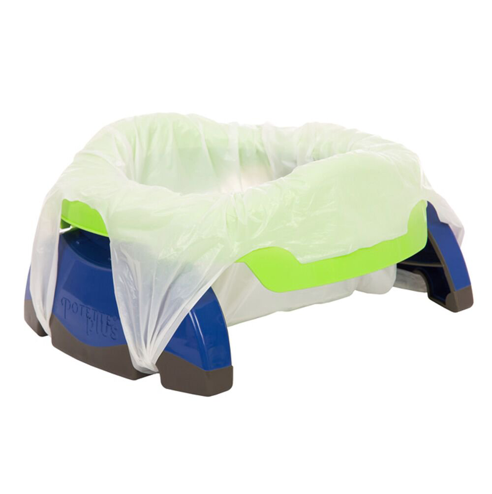 Горшок дорожный Potette Plus+1 зеленый-голубой купить,NaN
