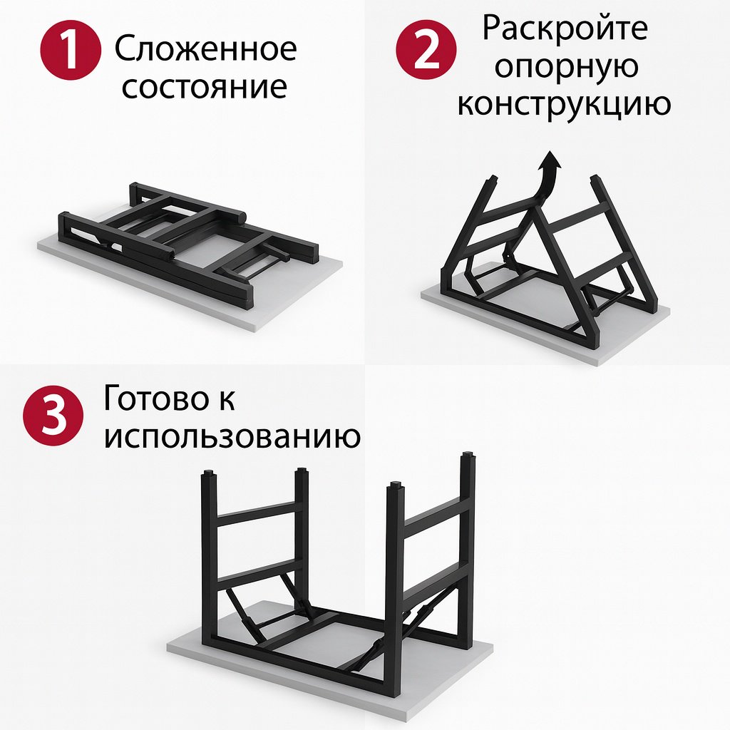 Стол компьютерный СТ-2025, 80х60x75 см, белый