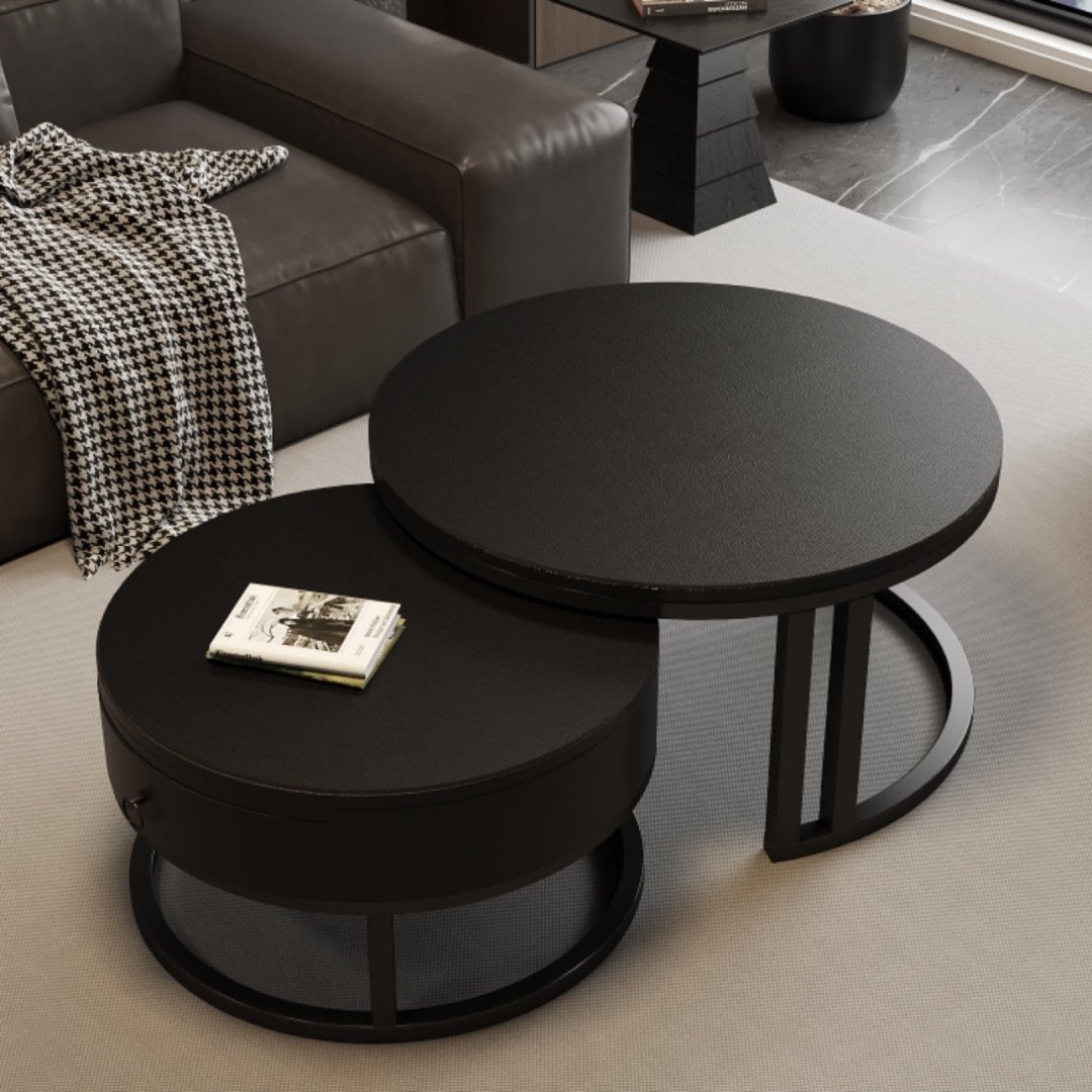 Журнальный столик Modern, 70.5х70.5x41 см, черный купить,NaN