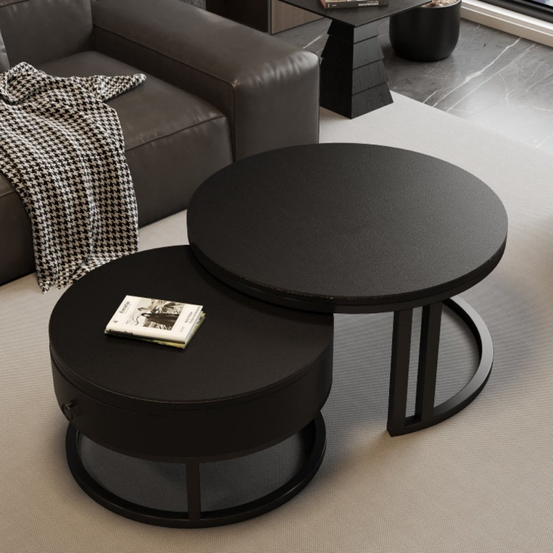 Журнальный столик Modern, 70.5х70.5x41 см, черный купить,NaN