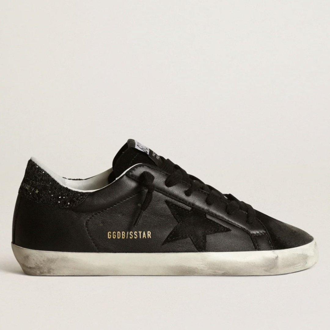 Кеды Super-Star Black Leather черный купить,NaN