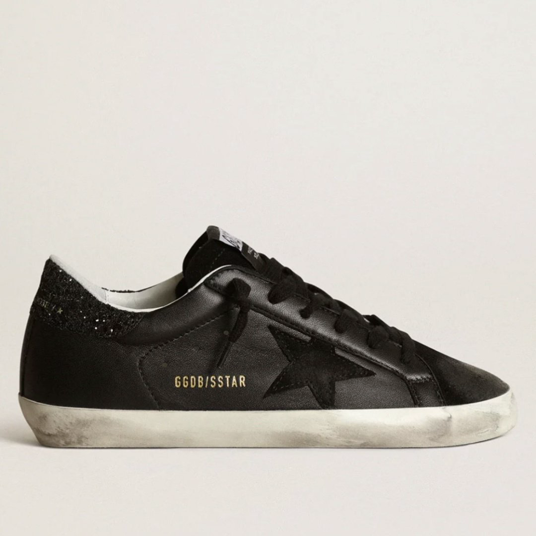 Кеды Super-Star Black Leather черный купить,NaN