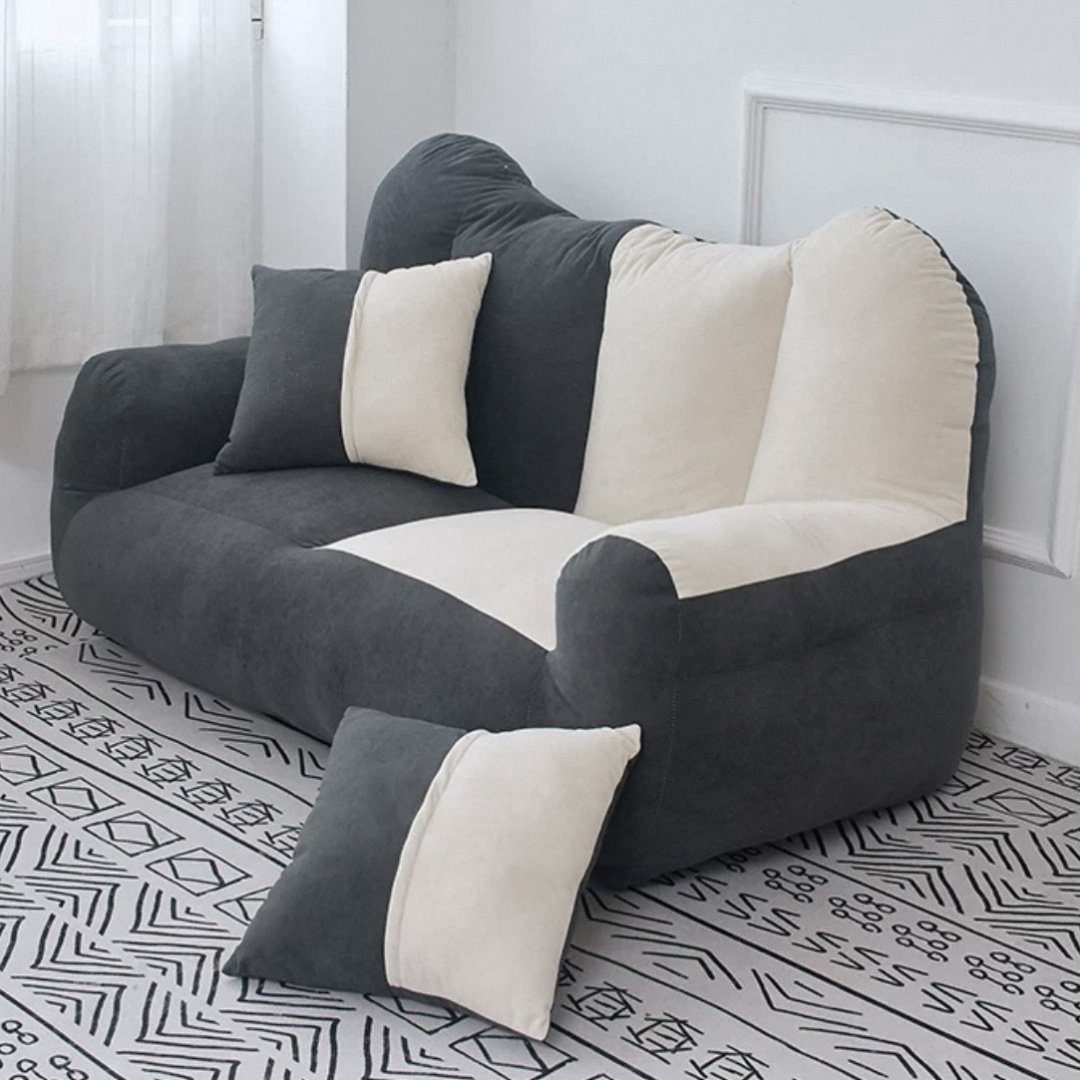 Диван бескаркасный MDH-212521 120х45см белый, синий купить,NaN
