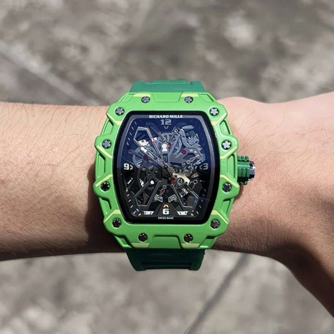 Кварцевые Richard Mille RM-35 Green Sport полимерный пластик