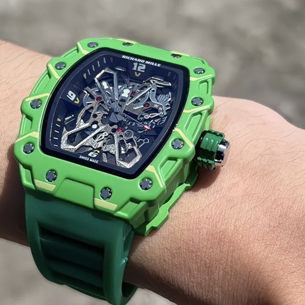 Кварцевые Richard Mille RM-35 Green Sport полимерный пластик
