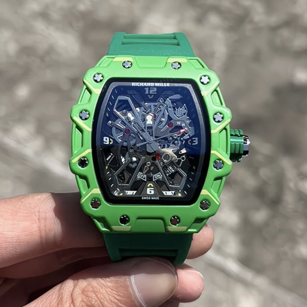 Кварцевые Richard Mille RM-35 Green Sport полимерный пластик