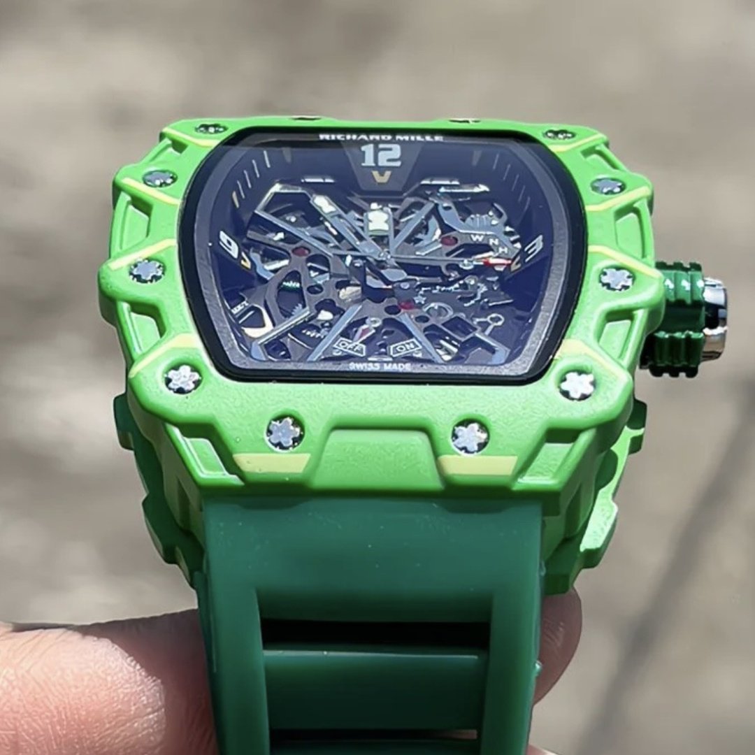 Кварцевые Richard Mille RM-35 Green Sport полимерный пластик