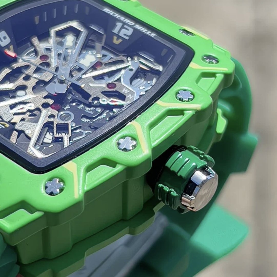Кварцевые Richard Mille RM-35 Green Sport полимерный пластик