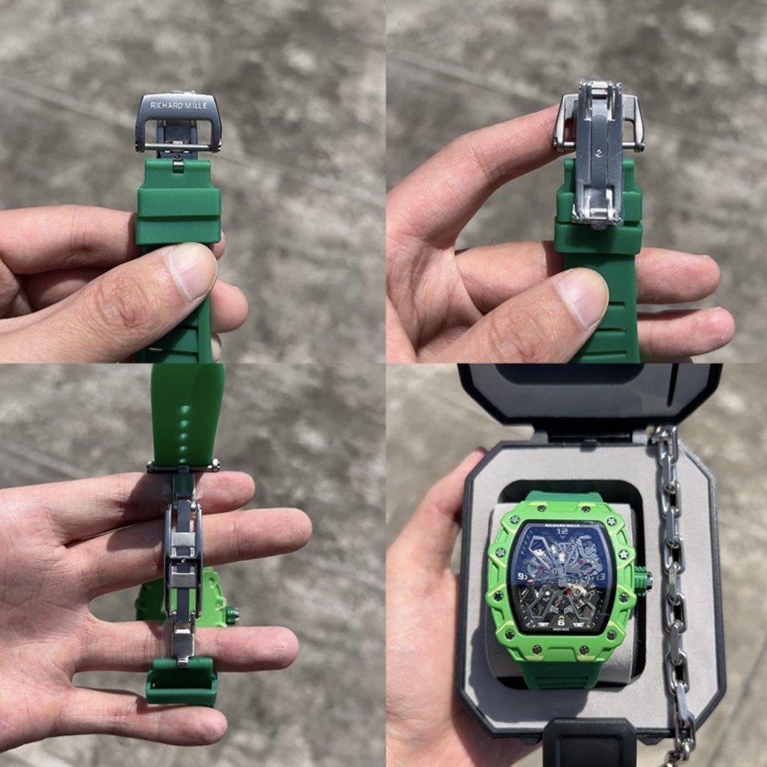 Кварцевые Richard Mille RM-35 Green Sport полимерный пластик