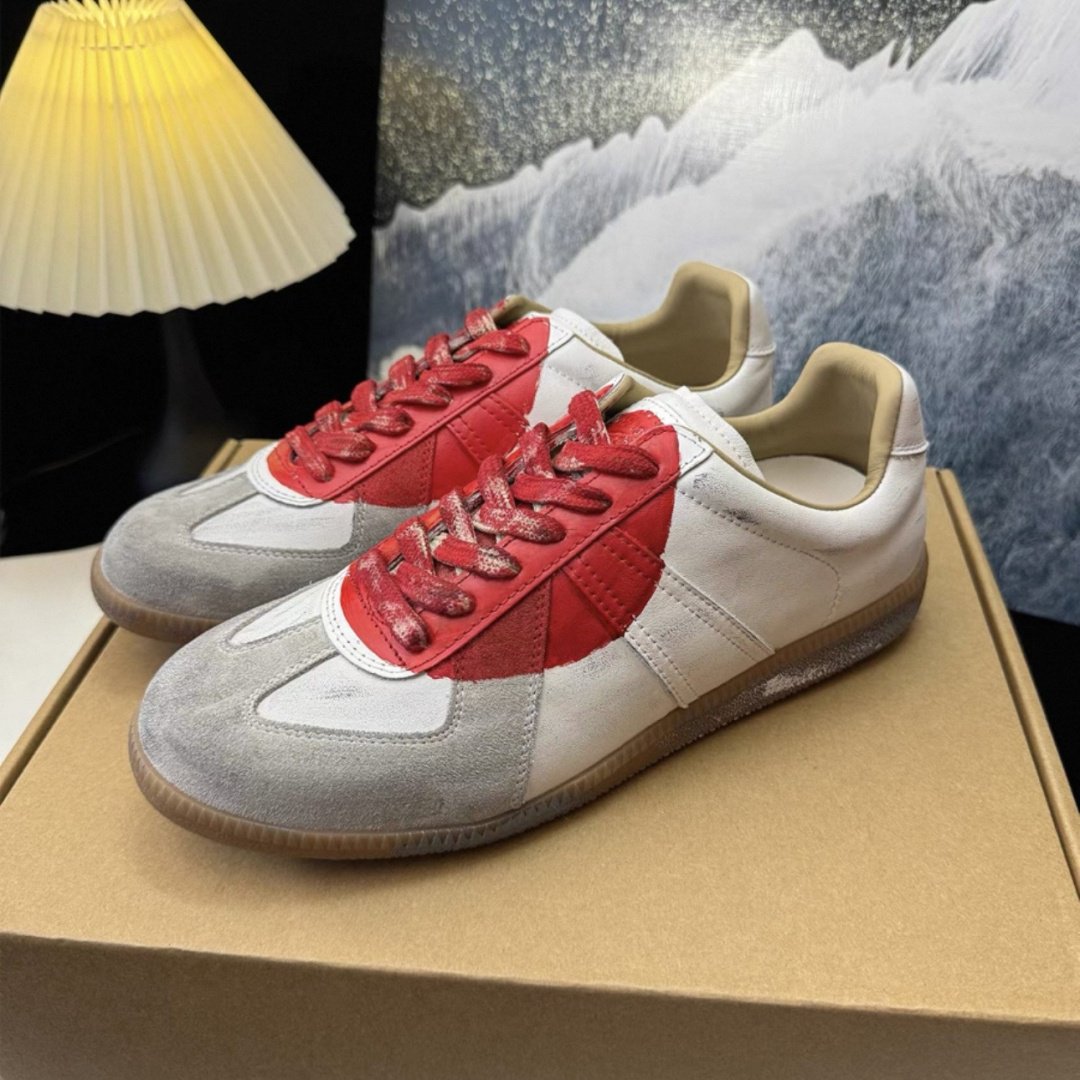 Кеды MM6 Maison Margiela Replica белый, красный, серый