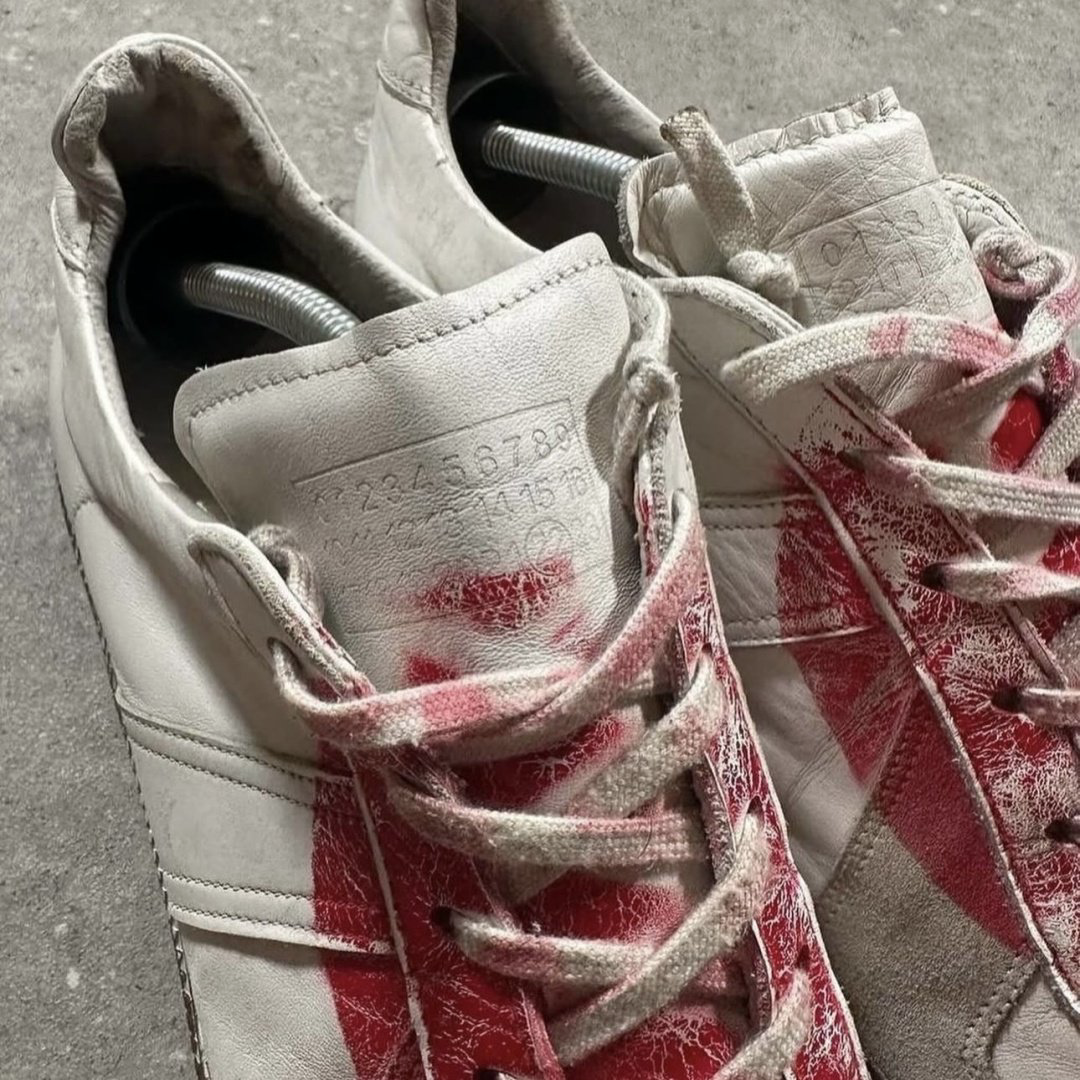 Кеды MM6 Maison Margiela Replica белый, красный, серый купить,NaN