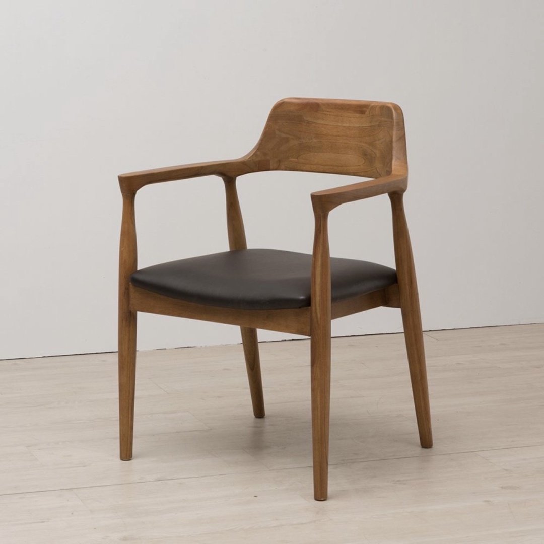 Стул Nordic Solid Wood Comfort 78x49x44см темно-коричневый купить,NaN