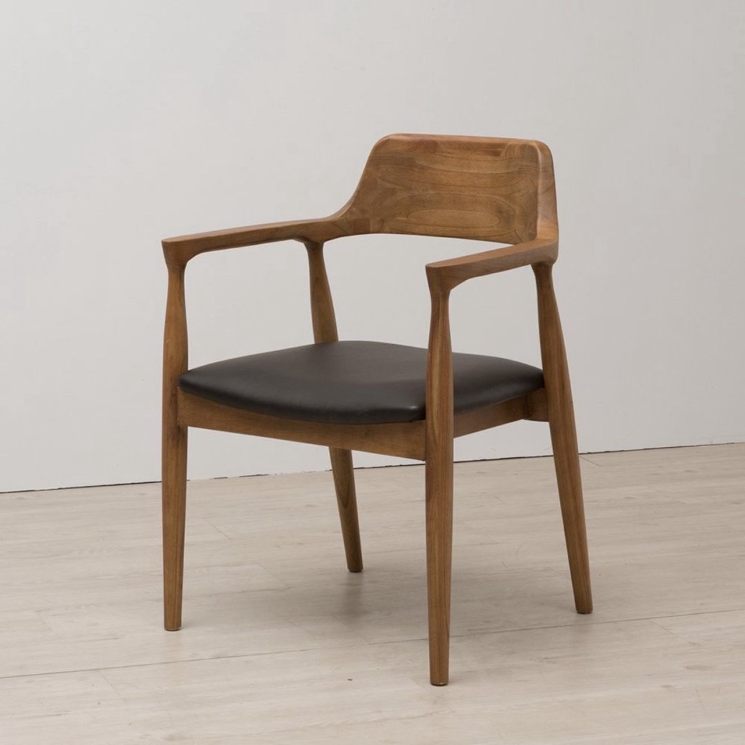 Стул Nordic Solid Wood Comfort 78x49x44см темно-коричневый купить,NaN