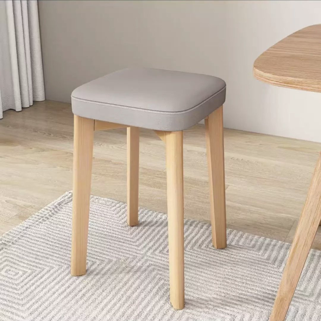 Табурет Nordic Soft Light 31, 45x31x31 см, бежевый, светло серый 1 шт. купить,NaN