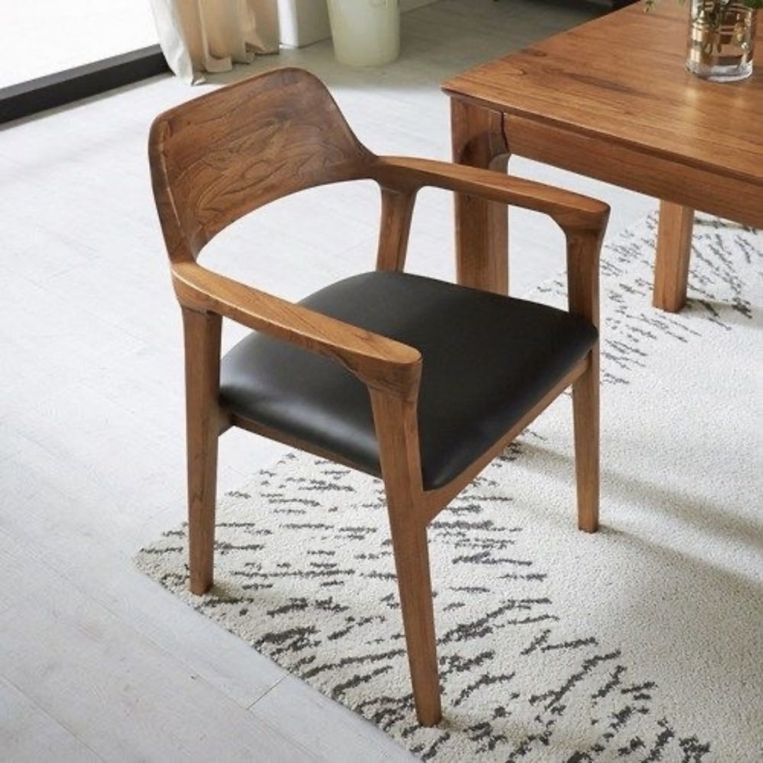 Стул Nordic Solid Wood Comfort 78x49x44см темно-коричневый купить,NaN