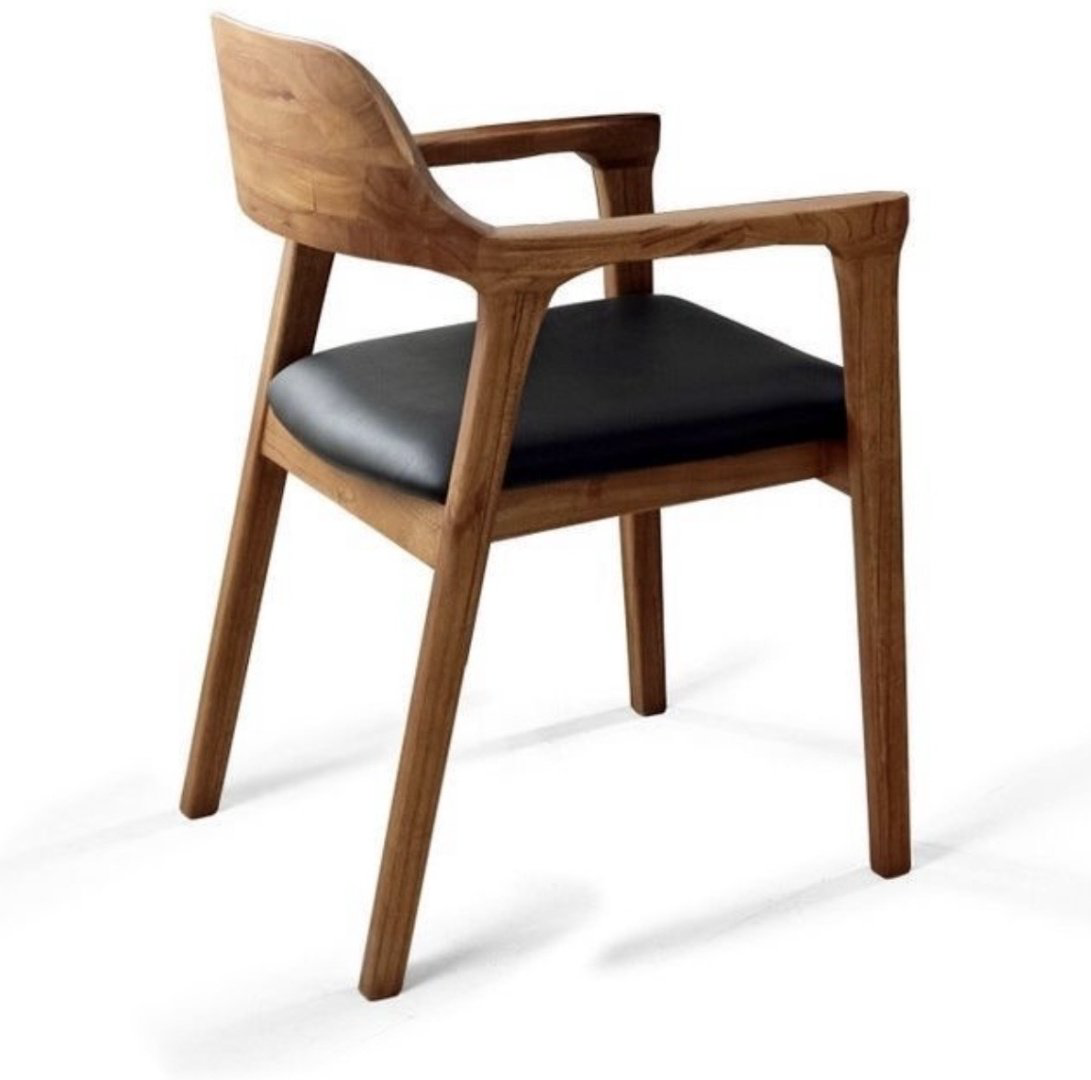 Стул Nordic Solid Wood Comfort 78x49x44см темно-коричневый купить,NaN