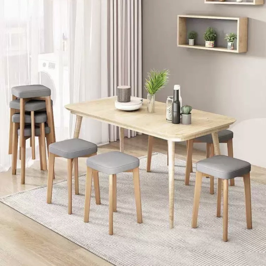 Табурет Nordic Soft Light 31, 45x31x31 см, бежевый, светло серый 1 шт. купить,NaN