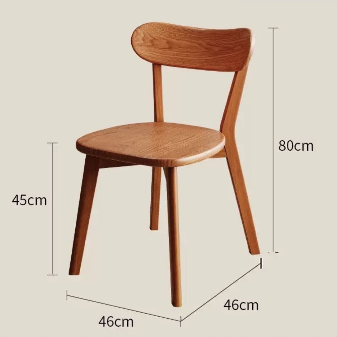 Стул Без бренда Wood Classic 80x46x46 см светло-коричневый купить,NaN